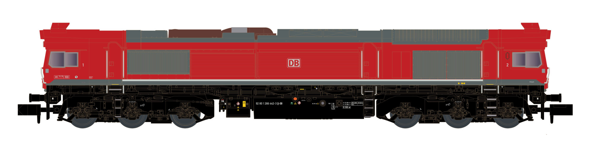 Kato 10833S Diesellok Class 77 DB Cargo, Ep.VI, Sound
